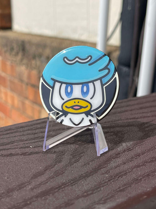 Quaxly Painted Pokemon Coin - Jumbo Classic