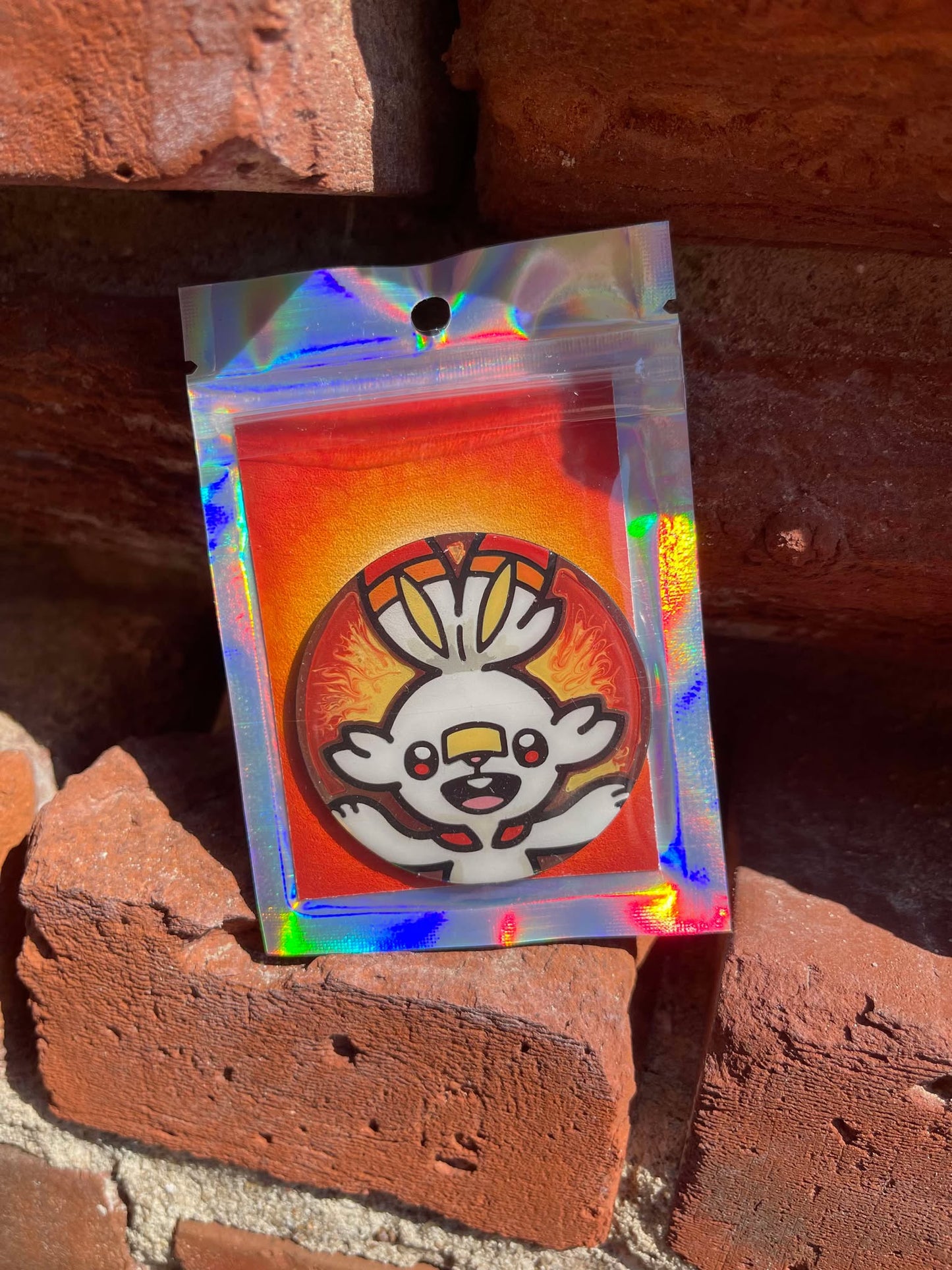Scorbunny Painted Pokemon Coin - Jumbo Variant