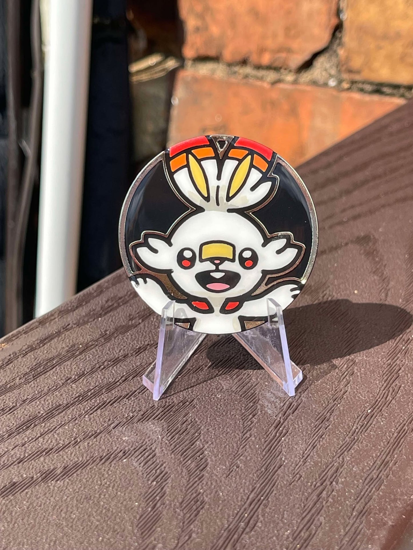 Scorbunny Painted Pokemon Coin - Jumbo Classic