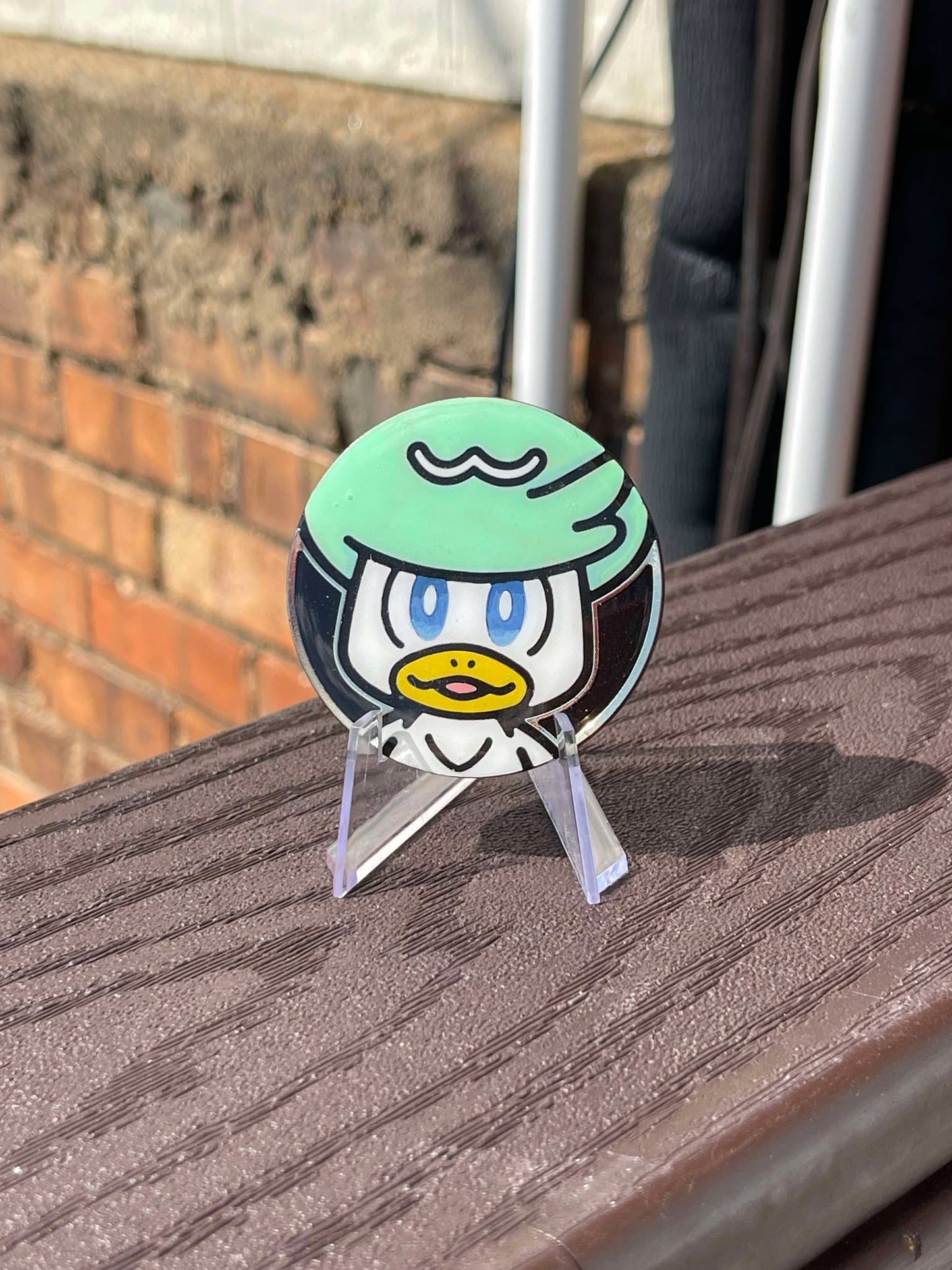 Shiny Quaxly Painted Pokemon Coin - Jumbo Classic