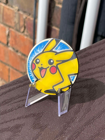 Pikachu Painted Pokemon Coin - Jumbo Variant