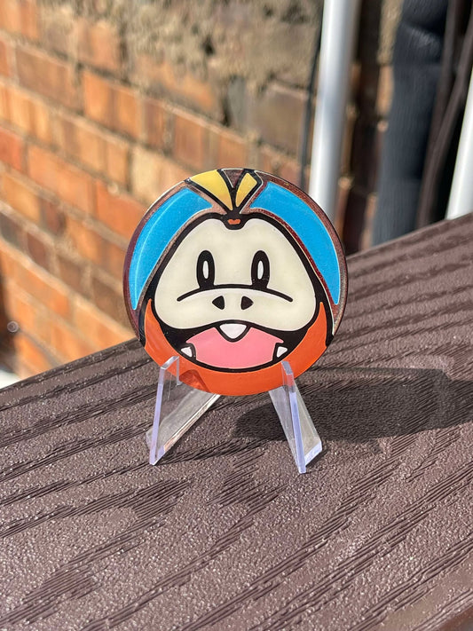 Fuecoco Painted Pokemon Coin - Jumbo Variant