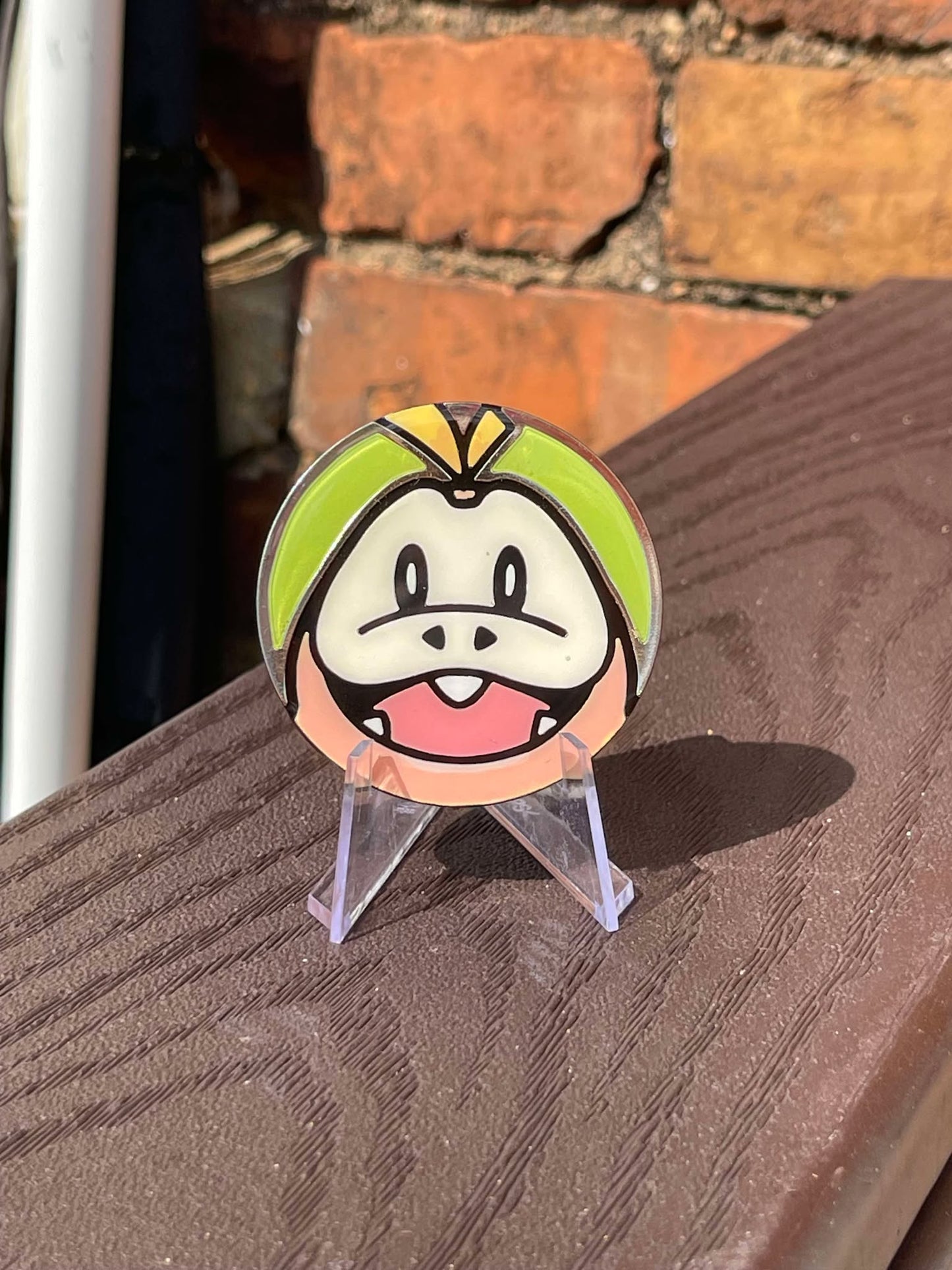 Shiny Fuecoco Painted Pokemon Coin - Jumbo Variant